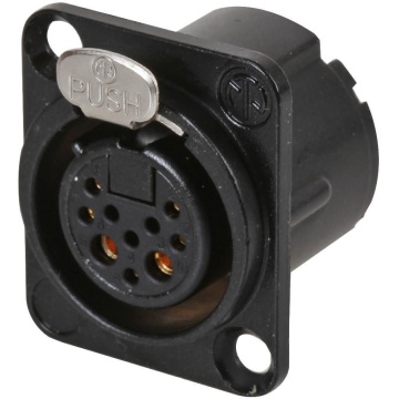 Neutrik NC10FD-LX-B - Conector XLR pentru panou - Img 2