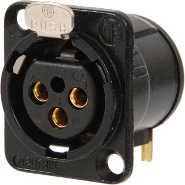 Neutrik NC3FD-H-B - Conector XLR mama 3 pini - Img 2
