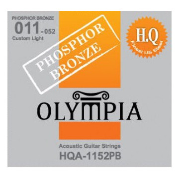 Olympia HQA1152PB Fosfor-Bronz Custom-Light 11-52 - Set corzi chitara acustica