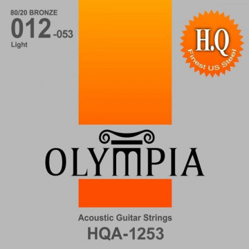 Olympia HQA1253 Bronz Light 12-53 - Set corzi chitara acustica