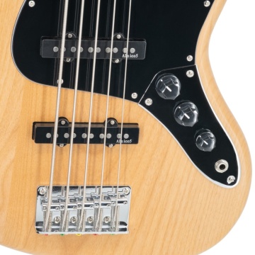 Prodipe Guitars JB90 MA Alder 5 Natural - Chitara bass electrica - Img 4
