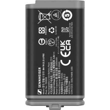 Sennheiser BA 70 (2.2) - Acumulator reincarcabil 2250 mAh pentru sisteme wireless EW-D EW-DP EW-DX si Spectera