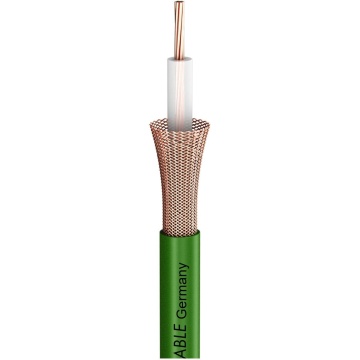 Sommer Cable Focusline L CPR-Version 1 x 0.60 PVC diametru 6.20 mm - Cablu video la metru coaxial 75 Ω 6.2 mm verde