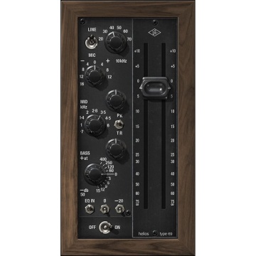 Universal Audio UAD Helios Type 69 Preamp and EQ Collection - Plugin emulare channel strip cu preamp Lustraphone si EQ pe 3 benzi