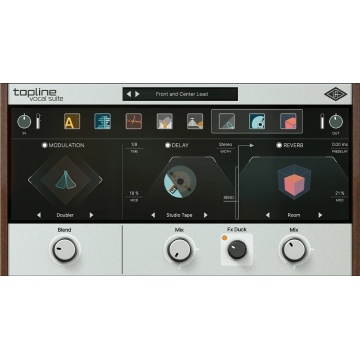 Universal Audio UAD Topline Vocal Suite - Plugin multifunctional pentru vce cu corectie si emulari de efecte analogice