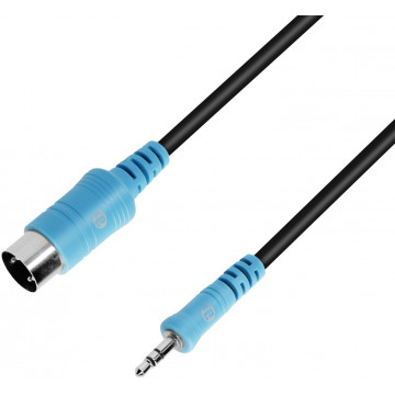 Adam Hall 3 Star 3.5 mm TRS MIDI - DIN 5-pin 1.5 m - Cablu MIDI