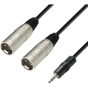 Adam Hall 3 STAR YWMM 0600 6m - Cablu adaptor Y Jack 3.5 mm / 2 x XLR tata