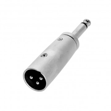 Adam Hall 4 STAR A JM2 XM3 - Adaptor Jack 6.3 mm tata TS - XLR tata 3 pini