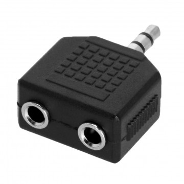 Adam Hall 4 STAR AY MF3 MM3 - Adaptor Y 2 x Jack 3.5 mm mama TRS - Jack 3.5 mm tata TRS
