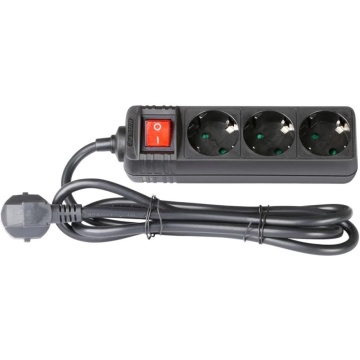 Adam Hall PDU 3S 1.4m - Prelungitor Schuko 3 prize cu intrerupator