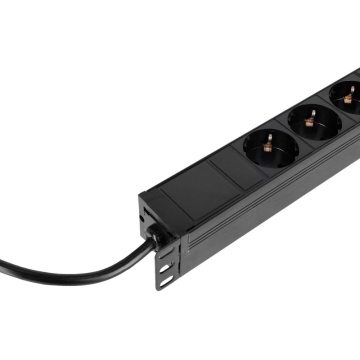 Adam Hall RACK PDU 8 1.4m - Prelungitor rack 1U 8 prize fara intrerupator - Img 6