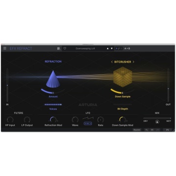 Arturia Efx REFRACT - Plugin multi-efect stereo unison cu 8 voci si 5 moduri FX - Img 2
