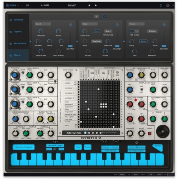 Arturia Synthi V - Plugin sintetizator virtual modular cu 3 oscilatoare matrice de rutare si polifonie 4 voci