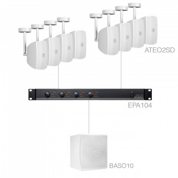 Audac SUBLI2.9EC/W - Sistem complet pentru instalatii audio fixe