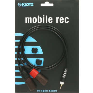 KLOTZ AY9-0100 Jack 3.5 mm tata - 2 x XLR tata - Cablu adaptor Y