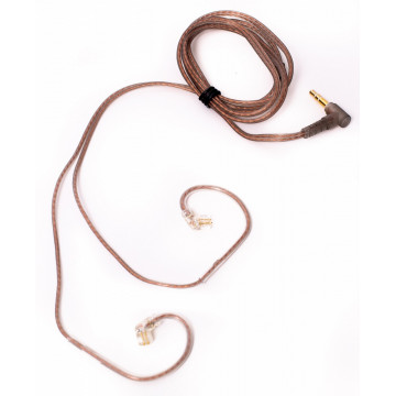 KZ Acoustics Transparent & Black Cable C PIN NO MIC - Cablu pentru casti in-ear