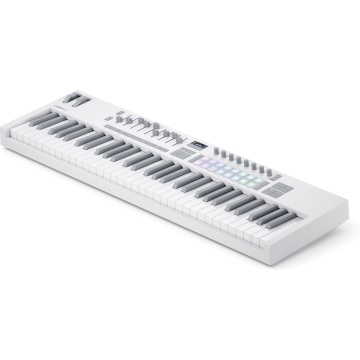 Novation Launchkey 61 MK4 White - Claviatura MIDI USB cu 61 clape semi-grele