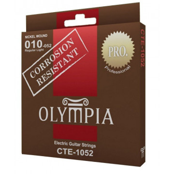 Olympia CTE1052 Otel-Nichel Regular-Light 10-52 - Set 6 corzi chitara electrica
