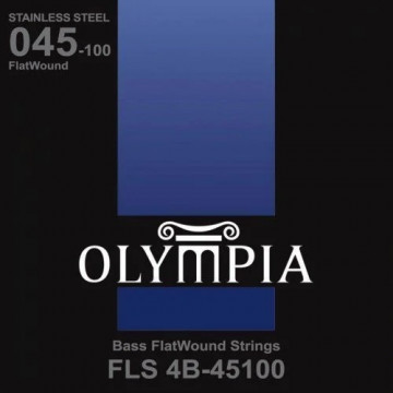 Olympia FLS4B-45100 FlatWound Otel 45-100 - Set corzi chitara bass