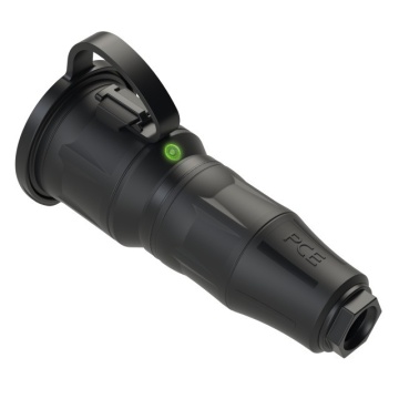 PCE TopTaurus2 safety connector cap nat LED IP54 black - Conector schuko mama - Img 3