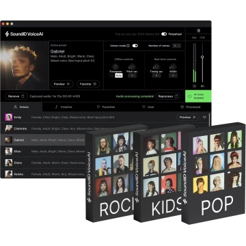 Sonarworks SoundID VoiceAI Perpetual & Expansion Pack Bundle - Plugin AI de transformare vocala cu licenta perpetua
