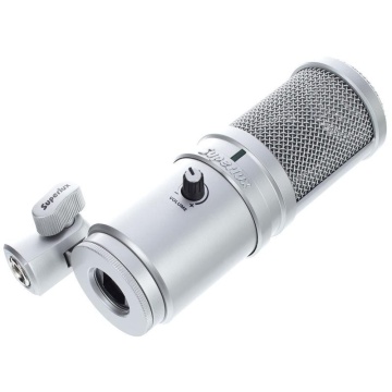 Superlux E205U USB - Microfon de Studio, Gaming, Podcast, VoIP, cu Stativ de Masa Inclus - Img 4