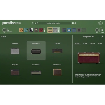 Universal Audio UAD Paradise Guitar Studio - Plugin amp sim cu 11 amplificatoare cabinete si pedale renumite de chitara - Img 3