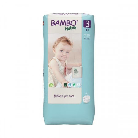 BAMBO Nature 3 Midi 5-9kg - 52 pelene - Img 2