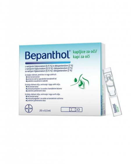 BEPANTHOL kapi za oči 0,5ml 20 ampula