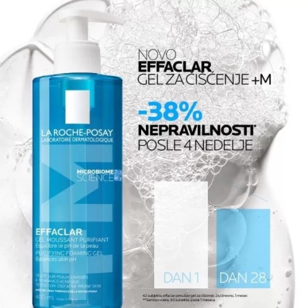 LA ROCHE POSAY EFFACLAR gel za čišćenje lica 400ml - Img 3