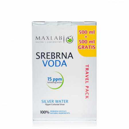 MAXLAB SREBRNA Voda koloidna 500ml 15ppm - Img 2