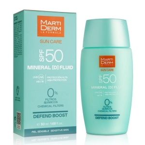 MartiDerm krema za sunčanje za lice sa mineralnim filterima - Mineral [D] Fluid SPF50- 50ml