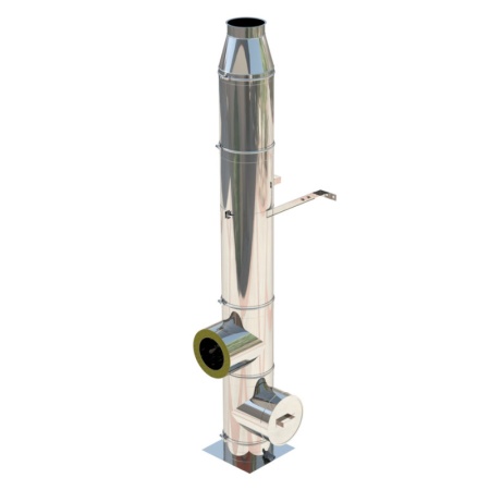 Sistem cos fum inox izolat, diam int 280-600 mm , ext 380-700 mm - industrial