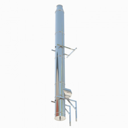 Sistem cos fum inox izolat, diam int 180 mm , ext 280 mm, H=4M