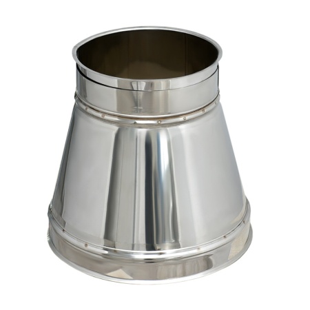 Capac terminal inox, conic, diam 220-120 mm