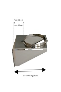 Sistem cos fum inox izolat, diam int 160 mm , ext 260 mm, H=4M - Img 7