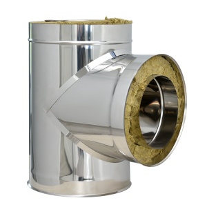 Ramificatie T, 90 gr, inox izolat, diam int 120 , ext 220 mm