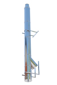 Sistem cos fum inox izolat, diam int 200 mm , ext 300 mm, H=5M - Pro 0.8 mm - Img 2