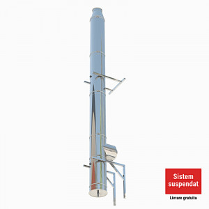 Sistem cos de fum din inox termoizolat