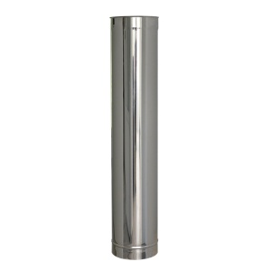 Element liniar inox neizolat, diam 120 mm, H=1M