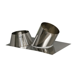 Elemente cos fum neizolate Rogher Trecere prin acoperis din inox, 45 gr, diam 200 mm