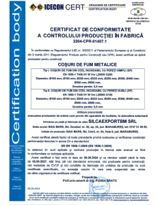 Sistem cos fum inox izolat, diam int 200 mm , ext 300 mm, H=7M eco - Img 7