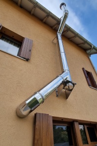 Sistem cos fum inox izolat, diam int 200 mm , ext 300 mm, H=6M - Pro 0.8 mm - Img 8