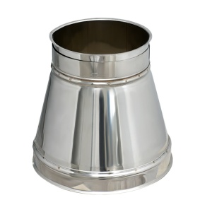 Elemente cos fum izolate Rogher Capac terminal inox, conic, diam 260-160 mm
