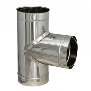 Ramificatie T, 90 gr, inox neizolat, diam 180 mm