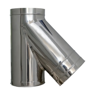 Elemente cos fum izolate Rogher Ramificatie Y, 45 gr, inox izolat, diam int 160 , ext 260 mm