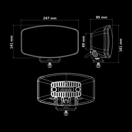 IZE LED OG DRIVING LIGHT OVAL - STRANDS - Img 6