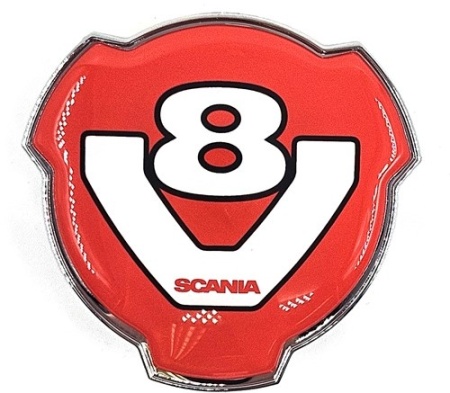 EMBLEMA V8 RED