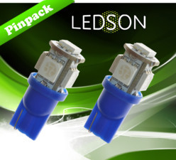 Ledson ampoule LED T10 W5W bleu 24v