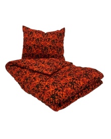 COBERTURA CAMA 1 PESSOA 140*200 DANISH PLUCHE RED